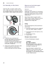 Preview for 38 page of Bosch WNA13400EU Instructions For Use And Installation