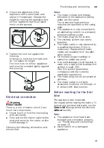 Предварительный просмотр 19 страницы Bosch WNA134B0SN Instruction Manual And Installation Instructions