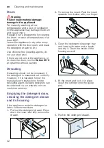 Предварительный просмотр 42 страницы Bosch WNA134B0SN Instruction Manual And Installation Instructions