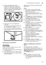 Предварительный просмотр 19 страницы Bosch WNA134U8GB Instruction Manual And Installation Instructions