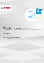 Bosch WNA14400GR User Manual And Installation Instructions preview