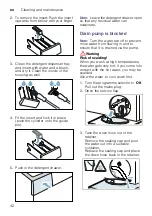 Предварительный просмотр 42 страницы Bosch WNA14400IN Instruction Manual And Installation Instructions