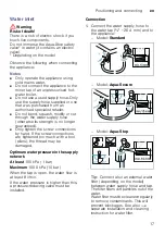 Предварительный просмотр 17 страницы Bosch WNA144L9SN Instruction Manual And Installation Instructions