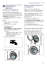 Предварительный просмотр 35 страницы Bosch WNA144L9SN Instruction Manual And Installation Instructions