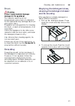 Предварительный просмотр 41 страницы Bosch WNA144L9SN Instruction Manual And Installation Instructions