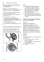 Preview for 38 page of Bosch WNA244X0GC Instruction Manual And Installation Instructions