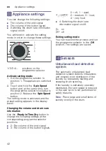 Preview for 42 page of Bosch WNA244X0GC Instruction Manual And Installation Instructions