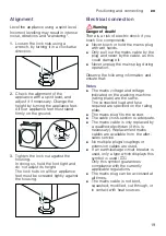 Preview for 19 page of Bosch WNA254U0IN Instruction Manual And Installation Instructions