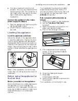 Предварительный просмотр 9 страницы Bosch WOE802D0IN Instruction Manual And Installation Instructions