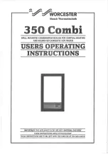 Bosch Worcester Greenstar 350 Combi User Operating Instructions предпросмотр