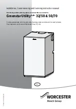 Preview for 1 page of Bosch Worcester Greenstar Utility 32/50 Installation, Commissioning And Servicing Instruction Manual