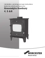 Bosch Worcester Greenstyle Hanbury 4 Installation, Servicing And User Instructions Manual preview