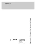 Предварительный просмотр 24 страницы Bosch WPG 012.00 Operating Instructions Manual