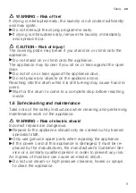Предварительный просмотр 9 страницы Bosch WQG233D1BY User Manual And Installation Instructions