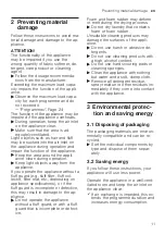 Предварительный просмотр 11 страницы Bosch WQG233D1BY User Manual And Installation Instructions