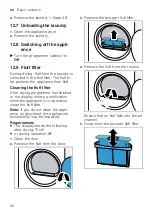 Предварительный просмотр 28 страницы Bosch WQG233D1BY User Manual And Installation Instructions