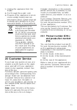 Preview for 51 page of Bosch WQG245A9GR User Manual And Installation Instructions