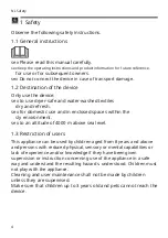 Preview for 4 page of Bosch WQG245DCFG User Manual And Installation Instructiions