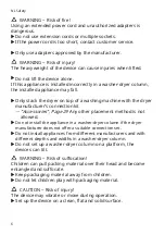 Preview for 6 page of Bosch WQG245DCFG User Manual And Installation Instructiions