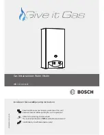 Bosch WR 11 B Installation Manual And Operating Instructions preview