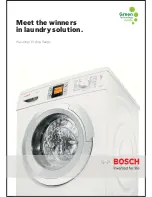 Preview for 1 page of Bosch WTA74100ZA Features And Specifications