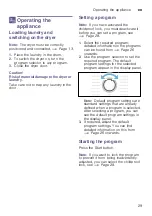 Preview for 29 page of Bosch WTA74201AU Installation And Operating Instructions Manual