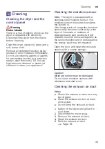 Preview for 33 page of Bosch WTA74201AU Installation And Operating Instructions Manual