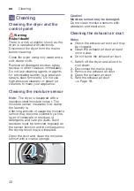 Preview for 32 page of Bosch WTA74201IN Installation And Operating Instructions Manual