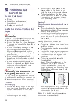 Preview for 14 page of Bosch WTA74202ID Installation And Operating Instructions Manual