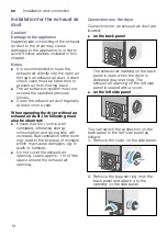 Preview for 14 page of Bosch WTA792L7SN Installation And Operating Instructions Manual