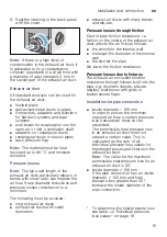 Preview for 15 page of Bosch WTA792L7SN Installation And Operating Instructions Manual