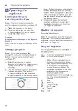 Preview for 28 page of Bosch WTA792L7SN Installation And Operating Instructions Manual