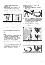 Предварительный просмотр 13 страницы Bosch WTG85230EE Installation And Operating Instructions Manual