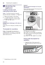 Preview for 24 page of Bosch WTG86400SA Installation And Operating Instructions Manual