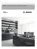 Preview for 1 page of Bosch WTG86400UC Use And Care Manual / Installation Instructions