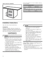 Preview for 10 page of Bosch WTG86400UC Use And Care Manual / Installation Instructions