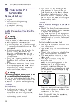 Preview for 14 page of Bosch WTH83000GB Installation And Operating Instructions Manual