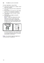 Preview for 14 page of Bosch WTH83007SN Installation And Operating Instructions Manual