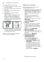 Preview for 14 page of Bosch WTH85222GB Installation And Operating Instructions Manual