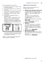 Preview for 15 page of Bosch WTH85270BY Installation And Operating Instructions Manual