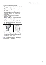 Preview for 15 page of Bosch WTH852B8SN Installation And Operating Instructions Manual