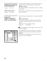 Preview for 42 page of Bosch WTL6508 Instruction Manual And Installation Instructions