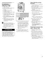 Preview for 9 page of Bosch WTMC5321US - 27" Electric Dryer 500 Series Owner'S Manual