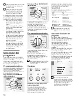 Preview for 58 page of Bosch WTMC5321US - 27" Electric Dryer 500 Series Owner'S Manual