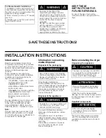 Preview for 5 page of Bosch WTMC8520UC - Nexxt 800 Series Dryer Gas Operating, Care And Installation Instructions Manual