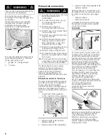 Preview for 8 page of Bosch WTMC8520UC - Nexxt 800 Series Dryer Gas Operating, Care And Installation Instructions Manual