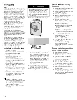 Preview for 10 page of Bosch WTMC8520UC - Nexxt 800 Series Dryer Gas Operating, Care And Installation Instructions Manual