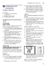 Preview for 13 page of Bosch WTN83200IL Installation And Operating Instructions Manual