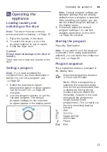 Preview for 23 page of Bosch WTN83200IL Installation And Operating Instructions Manual