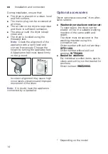 Preview for 14 page of Bosch WTN83202IL Installation And Operating Instructions Manual